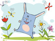 Vektor: Funny bunny Funny bunny