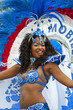 danseuse brésilienne, bleu, blanc et rouge