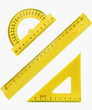 set of measurement instrument- protractor, ruler set of measurement instrument- protractor, ruler