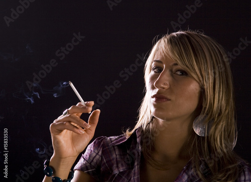 Young woman smoking Young woman smoking