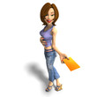 a young toon girl hands a letter over to you a young toon girl hands a letter over to you