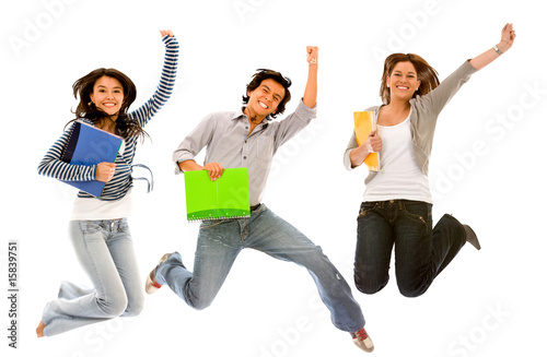 Photo: Excited students Excited students