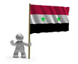 syrien flagge lachen syrien flagge lachen