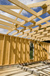 part of a wood house construction