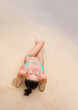 woman sun tan