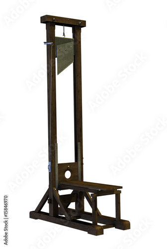 Illustration: Guillotine - 3D render Guillotine - 3D render