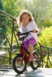 Girl on a bike