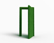 derrier la porte d'herbe