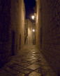 Alley by night. Giovinazzo. Alley by night. Giovinazzo.