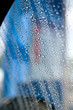 water on car window