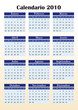 Calendario vectorial 2010 Español