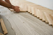 Foto: Parquet construction Parquet construction