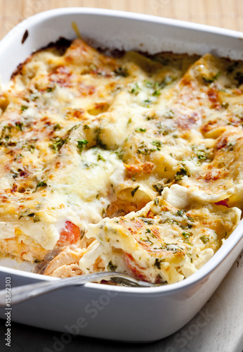 Photo: lasagne with salmon lasagne with salmon