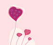 Abstract heart texture. Retro background design. VECTOR