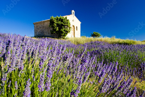 Foto: chapel, Plateau de Valensole, Provence, France chapel, Plateau de Valensole, Provence, France