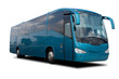 Aqua Blue Tour Bus