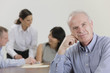 Photo: Business manager daydreaming about progress. Business manager daydreaming about progress.