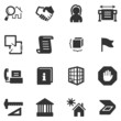 Building black web icons Building black web icons