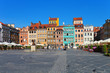 Market square in Warsaw, Poland