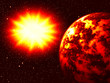 Explosion of the big star