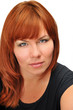 portret of redheaded girl