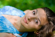 beautiful woman in the forest