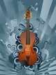 Abstract vector retro background with the violin. Abstract vector retro background with the violin.