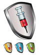 Blason Anti-Virus Métal