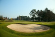 sand pit on golf field