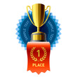 Gold award. Vector.
