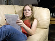 Pretty Teenager Studying