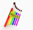 colors tubing of experimentation