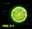 Cut lemon on modern background