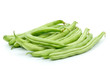 Small pile of green bean pods