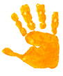 colorful hand prints