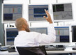 Stock Trader Talking Animatedly On The Phone