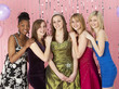 Photo: Group Of Teenage Friends Dressed For Prom Group Of Teenage Friends Dressed For Prom
