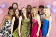Photo: Group Of Teenage Friends Dressed For Prom Group Of Teenage Friends Dressed For Prom
