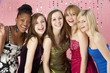 Photo: Group Of Teenage Friends Dressed For Prom Group Of Teenage Friends Dressed For Prom