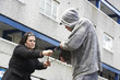 Photo: Man Mugging Woman In Street Man Mugging Woman In Street