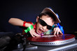 cool kid DJ in action