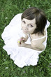 Young smiling girl in grass