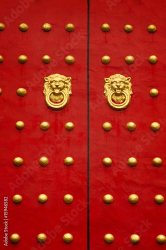 Photo: Chinese door. Chinese door.