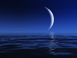Illustration: Night Moon Over Water Night Moon Over Water