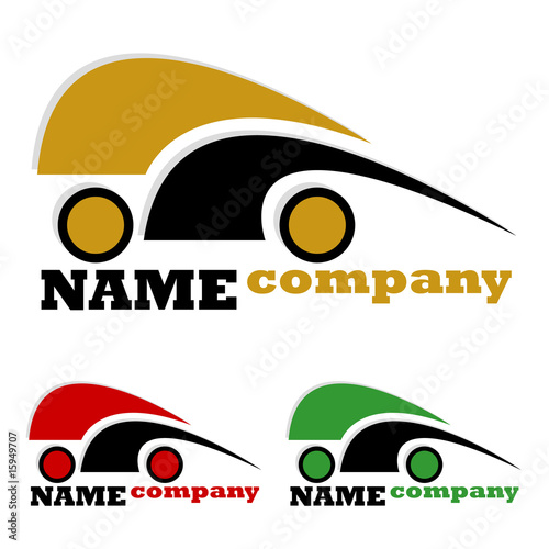 about company icon. Abstract car company logo