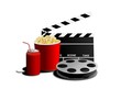 Illustration: Movie and popcorn Movie and popcorn