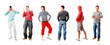 sportsmen isolated on a white background