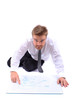 businessman and plan
