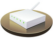 Modem internet et son antenne wifi (détouré) Modem internet et son antenne wifi (détouré)