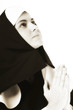 Praying nun, portrait